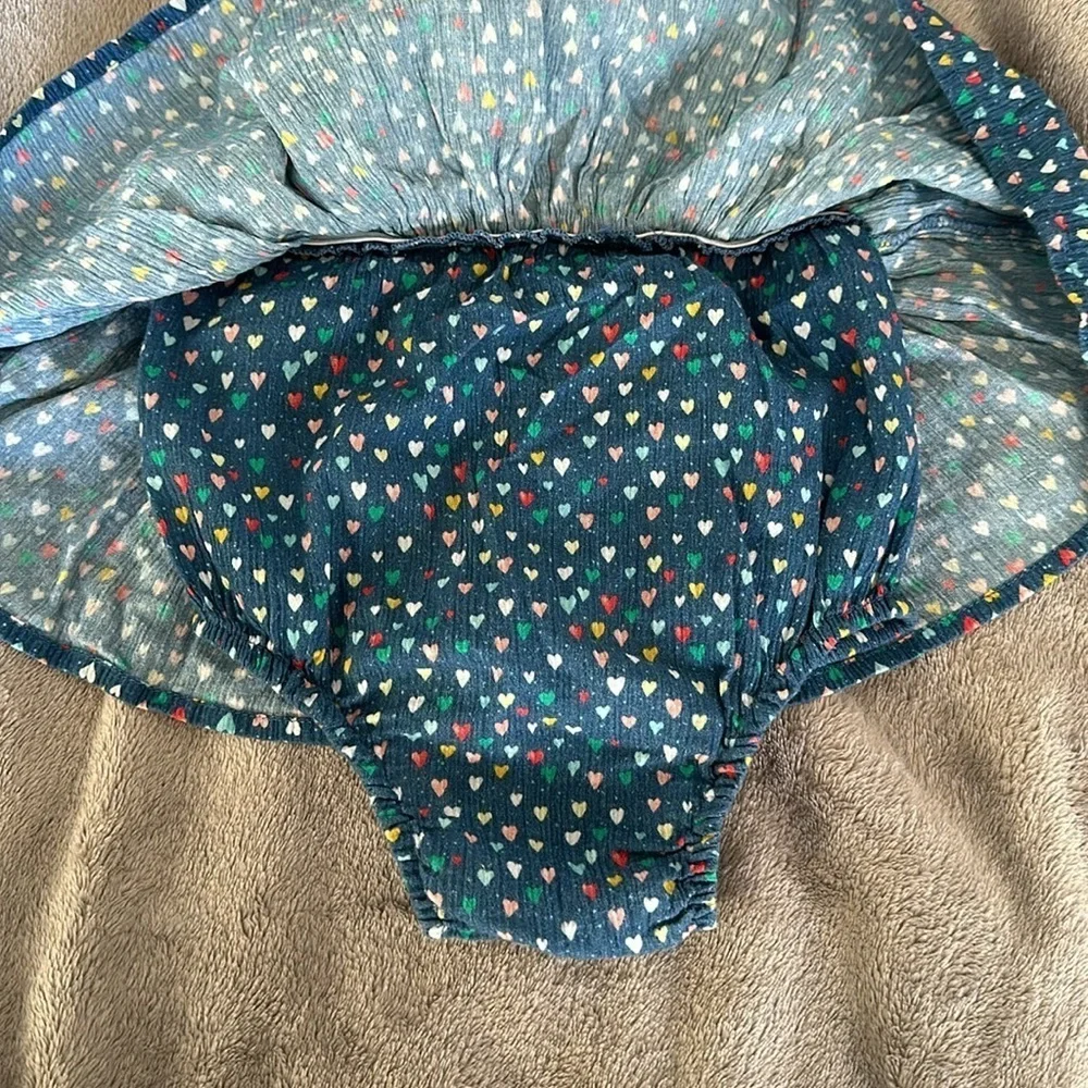 Like New Blue with hearts Gap dress 18m-24